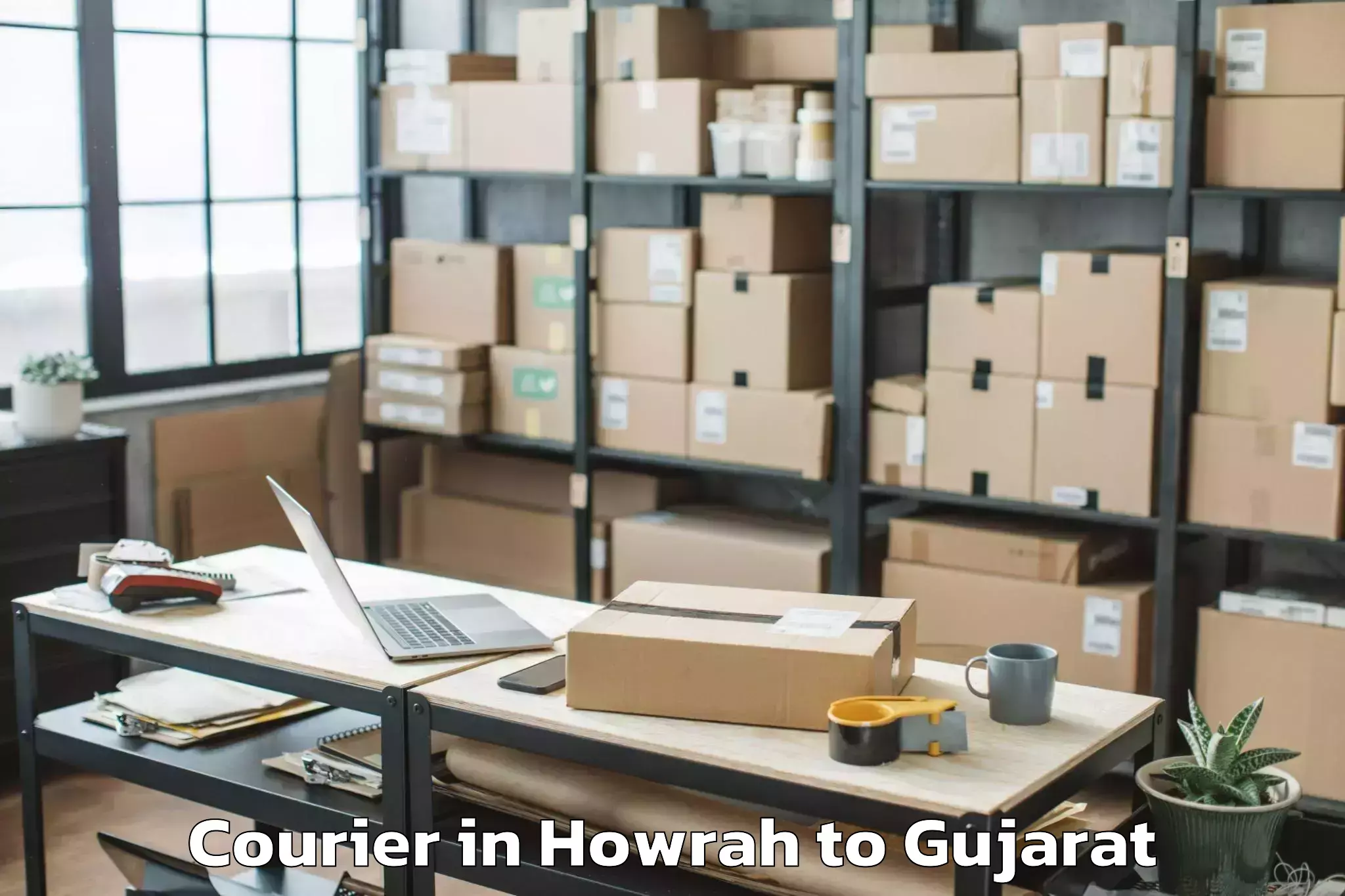 Book Howrah to Kodinar Courier Online